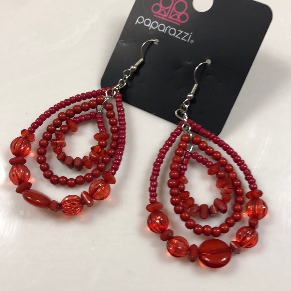 Red earrings